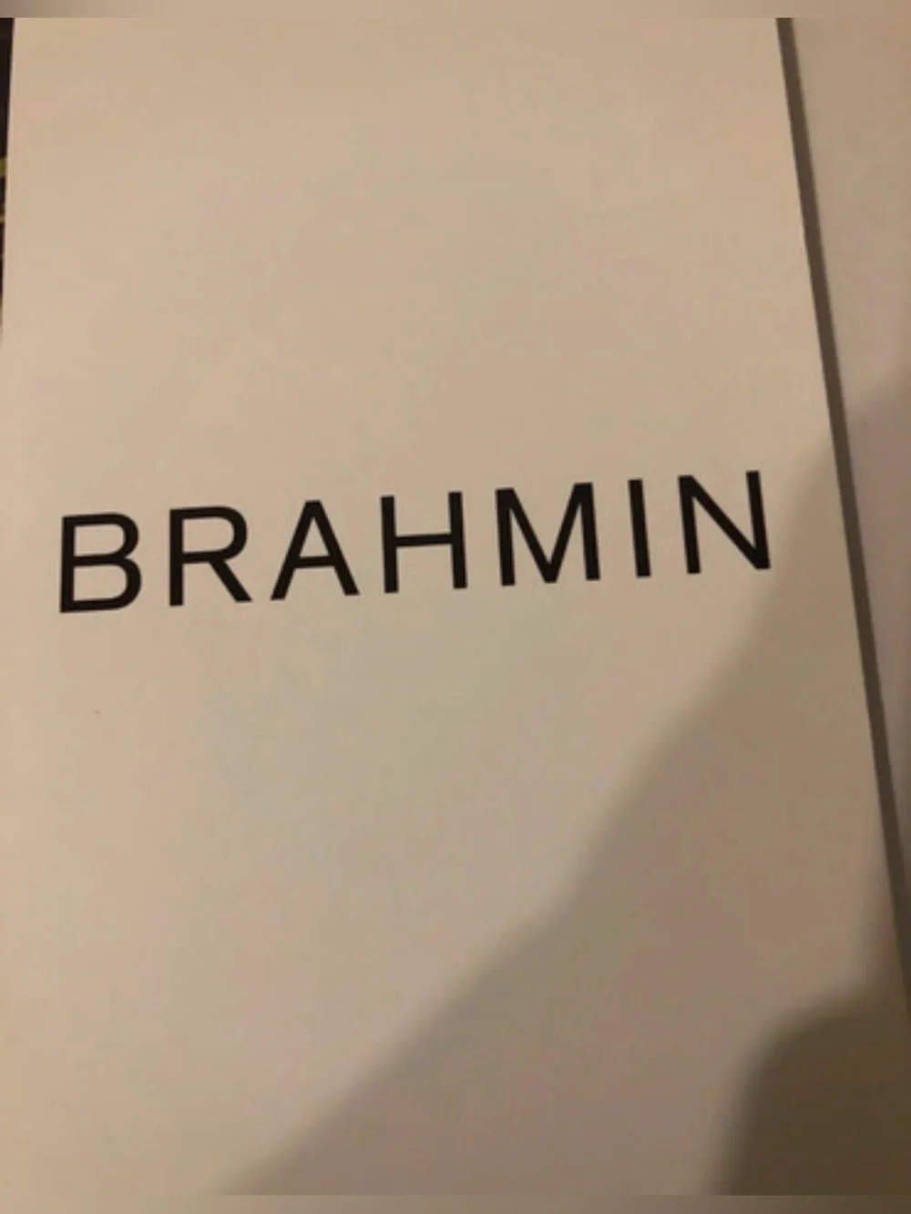 Brahmin Yellow & White Croc Embossed Shoulder Bag